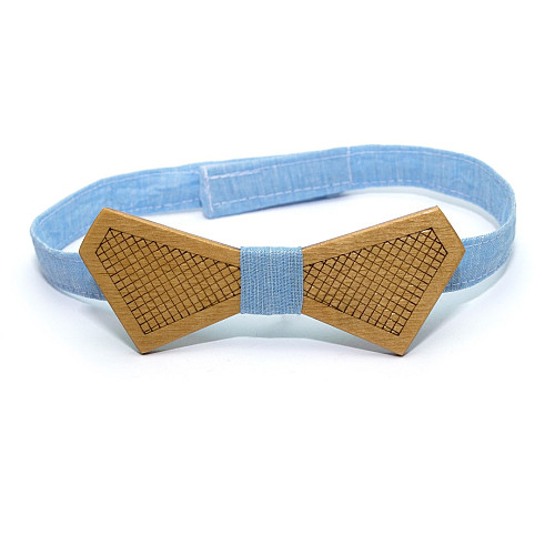 Деревянная бабочка Gofin с гравировкой сетки GBDH-8417