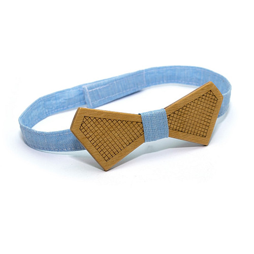 Деревянная бабочка Gofin с гравировкой сетки GBDH-8417