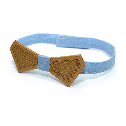 Деревянная бабочка Gofin с гравировкой сетки GBDH-8417