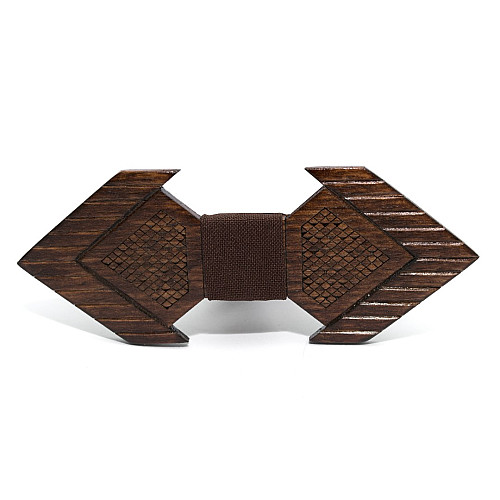 Деревянная бабочка Gofin стрела тёмная GBDH-8418