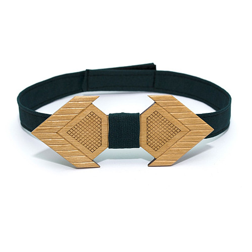 Деревянная бабочка Gofin стрела светлая GBDH-8420