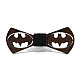 Дерев'яний краватка-метелик Gofin бетмен темний GBDH-8422