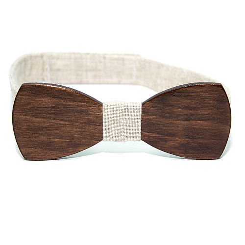 Классическая деревянная галстук бабочка Gofin GBDH-8436