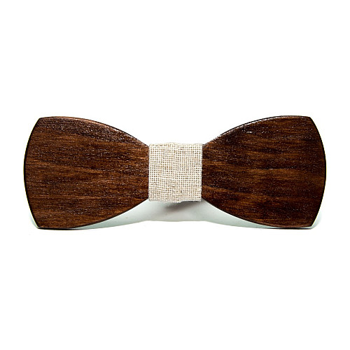 Классическая деревянная галстук бабочка Gofin GBDH-8436