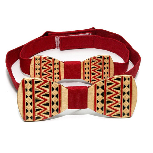 Набір дерев'яний метелик Gofin для сина та батька з візерунком GBDH-9002