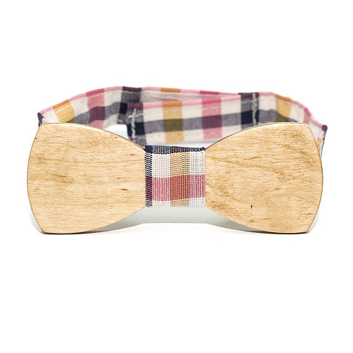 Набор деревянная галстук бабочка Gofin для сына и отца GBDH-9005