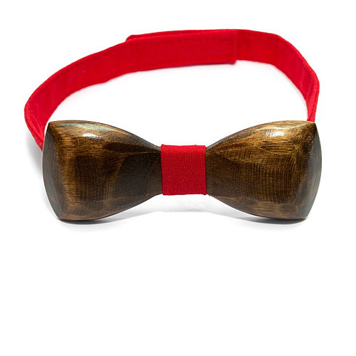 Набор деревянная галстук бабочка Gofin для сына и отца Объёмная GBDH-9010