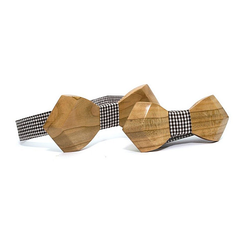 Набір дерев'яний краватка метелик Gofin для сина та батька GBDH-9011