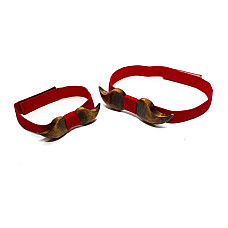 Набор деревянная галстук бабочка Gofin для сына и отца усы GBDH-9012