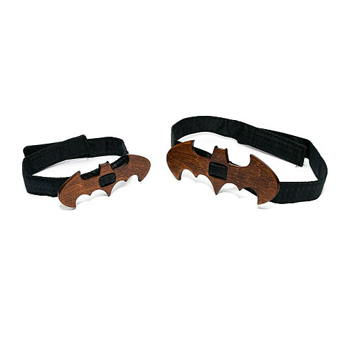 Набір дерев'яний краватка метелик Gofin для сина та батька бетмен GBDH-9018