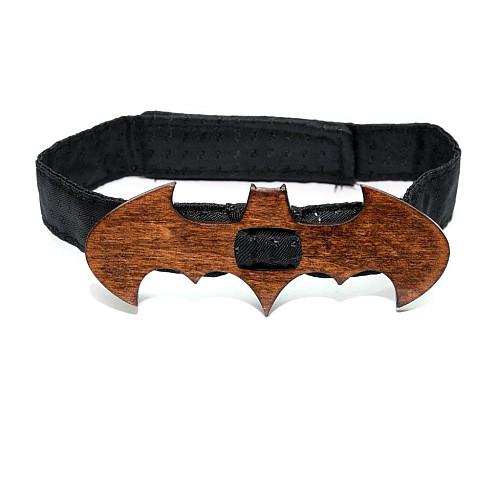 Набір дерев'яний краватка метелик Gofin для сина та батька бетмен GBDH-9018