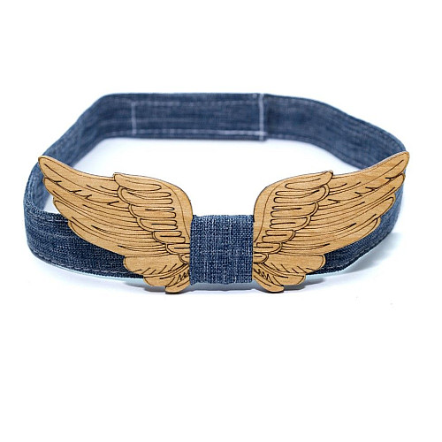 Набір крила дерев'яний краватка метелик Gofin для сина та батька GBDH-9025