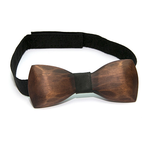 Набор объемных деревянных галстук бабочек для сына и отца GBDH-9034