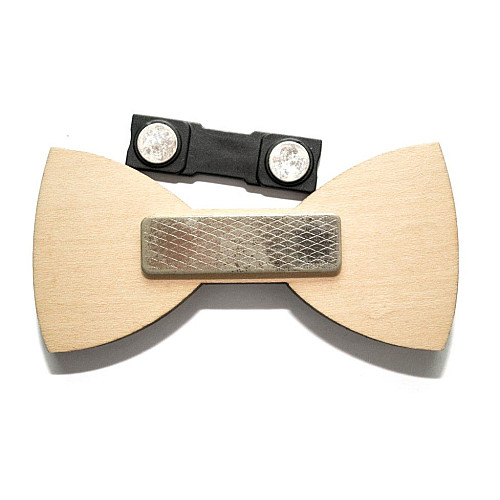 Деревяний краватка метелик з трикутниками GBDK-5001