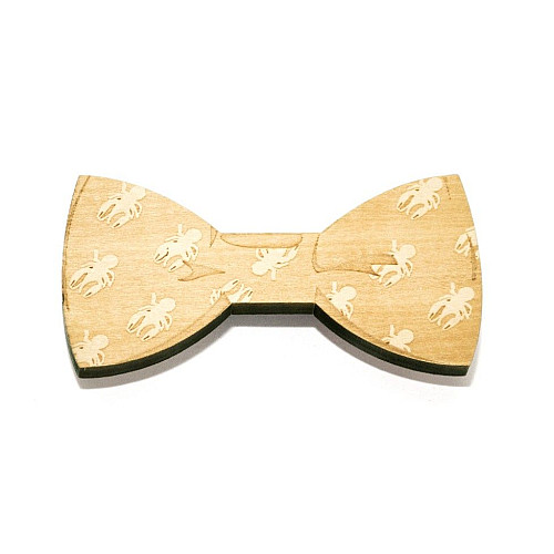 Деревяний краватка метелик із раками GBDK-5003