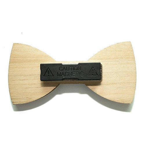 Деревяний краватка метелик в горошок GBDK-5004