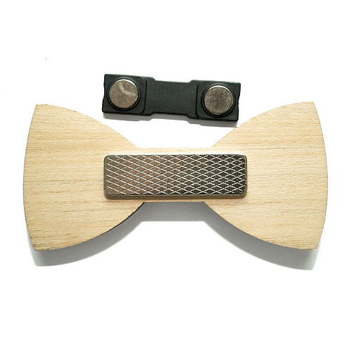 Деревяний краватка метелик в горошок GBDK-5004