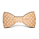 Деревяний краватка метелик в горошок GBDK-5004