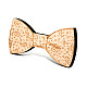 Деревяний краватка метелик з візерунком GBDK-5005