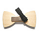 Деревянная галстук бабочка с квадратиками GBDK-5006