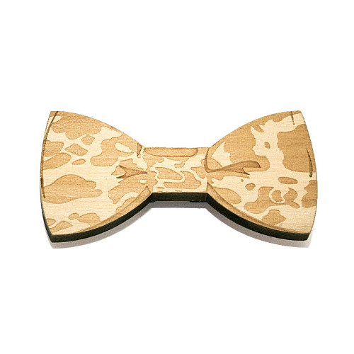 Деревяний краватка метелик з розводами GBDK-5007