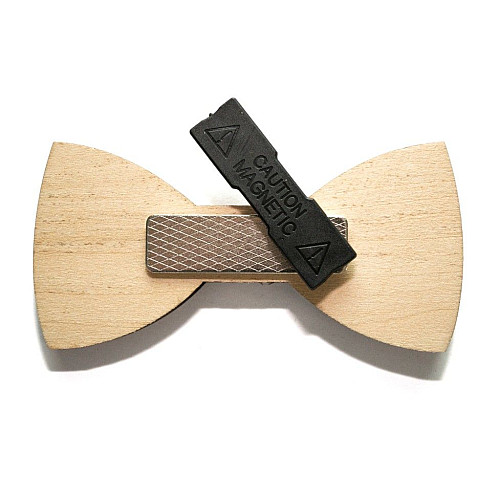 Деревянная галстук бабочка мелкие квадратики GBDK-5008