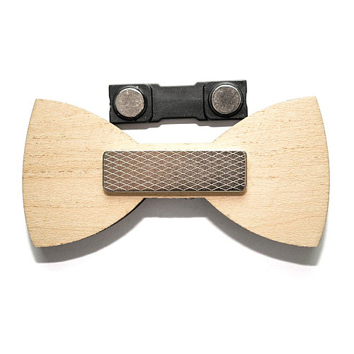 Деревянная галстук бабочка мелкие квадратики GBDK-5008