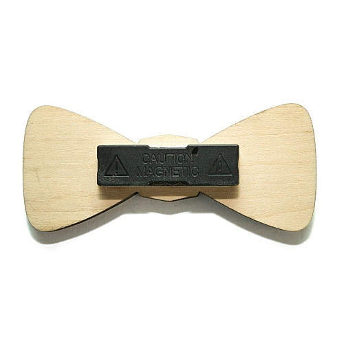 Деревяний краватка метелик з кружечками GBDK-5009