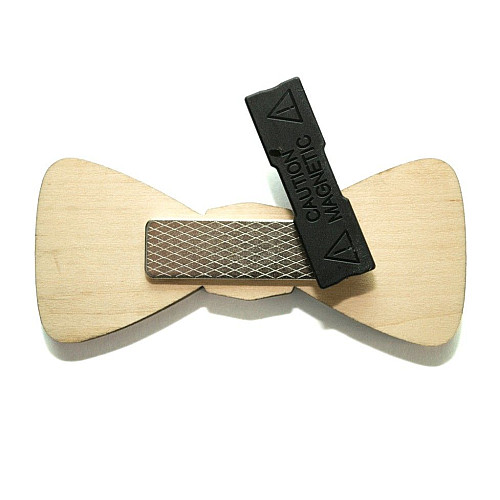 Деревяний краватка метелик з кружечками GBDK-5009