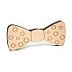 Деревяний краватка метелик з кружечками GBDK-5009
