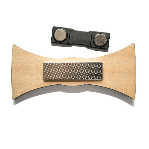 Деревяний краватка метелик з ромбіками GBDK-5010