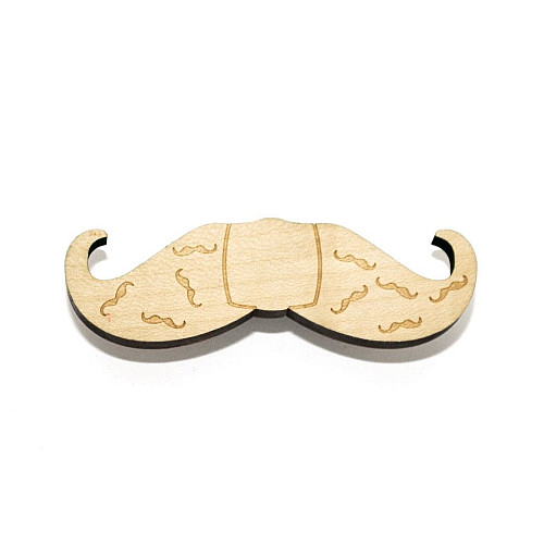 Деревяний краватка метелик вуса з гравіруванням GBDK-5011