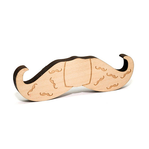 Деревяний краватка метелик вуса з гравіруванням GBDK-5011