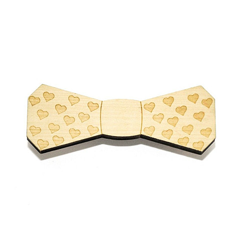 Деревянная бабочка с сердечками GBDK-5013