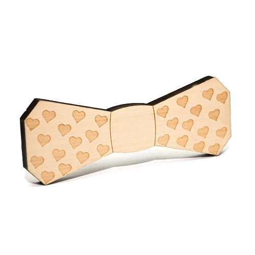 Деревянная бабочка с сердечками GBDK-5013