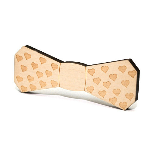 Деревянная бабочка с сердечками GBDK-5013