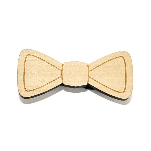 Деревянная галстук бабочка обычная GBDK-5014