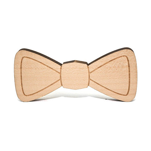 Деревянная галстук бабочка обычная GBDK-5014