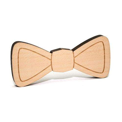 Деревянная галстук бабочка обычная GBDK-5014