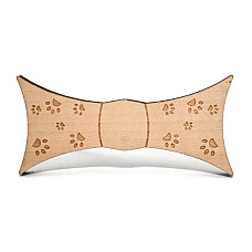 Деревянная галстук бабочка с следами GBDK-5015