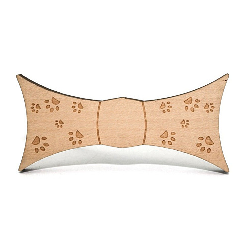 Деревянная галстук бабочка с следами GBDK-5015