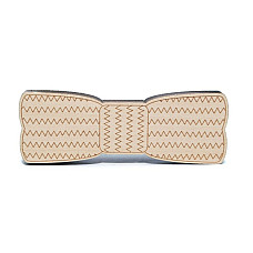 Деревяний краватка метелик в зігзаг GBDK-5018