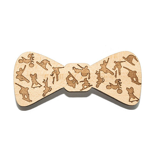 Деревяна краватка метелик Види спорту GBDK-5020