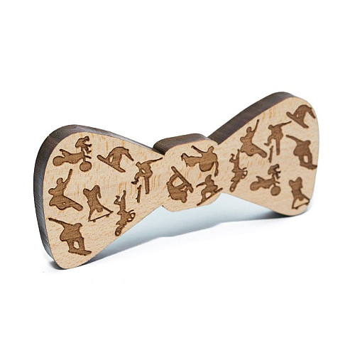 Деревяна краватка метелик Види спорту GBDK-5020