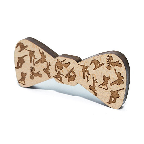 Деревяна краватка метелик Види спорту GBDK-5020