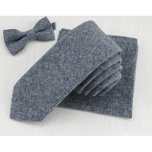 Набір сірий краватка, метелик, хустинка GBPD-1802