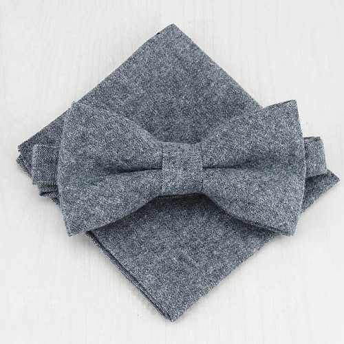 Набір сірий краватка, метелик, хустинка GBPD-1802