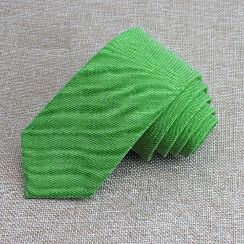 Узкий галстук ярко-зеленый GNK-4702