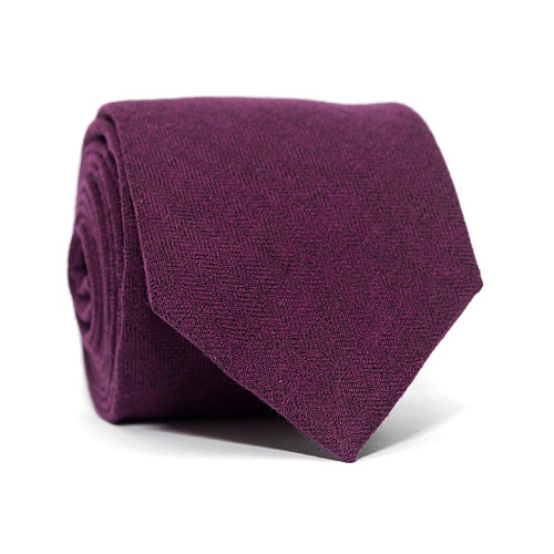 Галстук шерстяной Фиолетовый GSH-1226