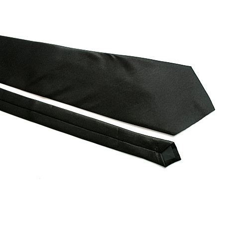 Набір чорний 3в1, краватка, хустинка, запонки GZN-6303